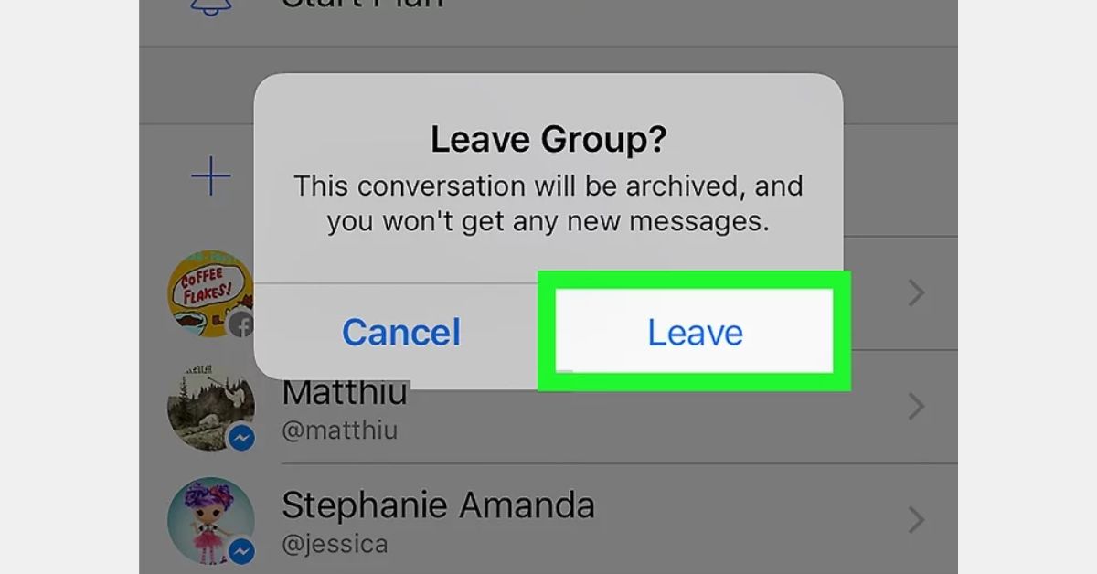 Leave Group Chat on iPhone